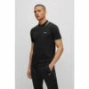 BOSS Paul Curved Polo Shirt Black