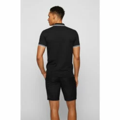 BOSS Paul Curved Black Polo Shirt -BOSS Shop unnamed file 1012