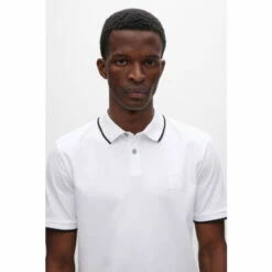 BOSS White Passertip Polo