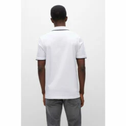 BOSS White Passertip Polo -BOSS Shop unnamed file 1018