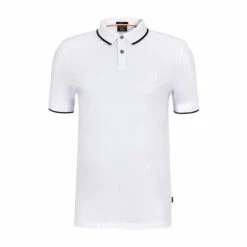 BOSS White Passertip Polo -BOSS Shop unnamed file 1020