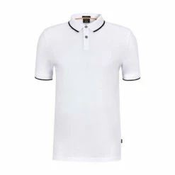 BOSS White Passertip Polo -BOSS Shop unnamed file 1021