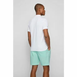 BOSS White PeDetail Polo Shirt -BOSS Shop unnamed file 1038
