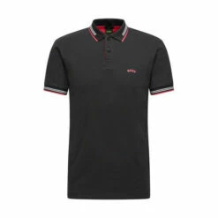 BOSS Paul Curved Polo Shirt Black -BOSS Shop unnamed file 1053
