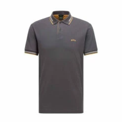 BOSS Paul Curved Polo Shirt Black -BOSS Shop unnamed file 1055