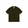BOSS Short Sleeved Logo Cotton Polo Shirt Khaki Green -BOSS Shop unnamed file 1056