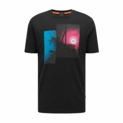 BOSS Teecollage Black T-Shirt -BOSS Shop unnamed file 108