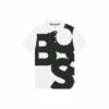 BOSS White Large Logo Printed Polo Shirt