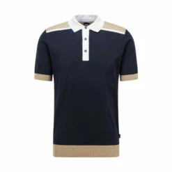 BOSS Blue Tadini Knitted Polo Shirt -BOSS Shop unnamed file 1108