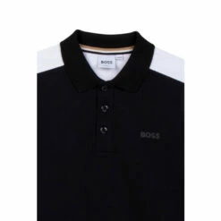 BOSS Short Sleeved Logo Collar Polo Shirt White -BOSS Shop unnamed file 1132