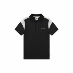 BOSS Short Sleeved Logo Collar Polo Shirt White -BOSS Shop unnamed file 1133