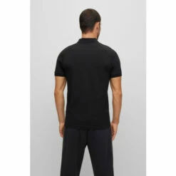 BOSS Paule Diamond Black Polo Shirt -BOSS Shop unnamed file 1146