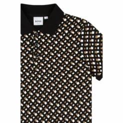 BOSS Black Logo Printed Polo Shirt -BOSS Shop unnamed file 1176