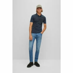 BOSS Blue PeAcid Polo Shirt -BOSS Shop unnamed file 1199