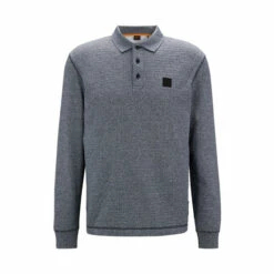 BOSS Blue Heather Polo Shirt -BOSS Shop unnamed file 1235