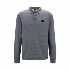 BOSS Blue Heather Polo Shirt -BOSS Shop unnamed file 1236