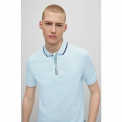 BOSS Parlay Blue Polo Shirt -BOSS Shop unnamed file 1242