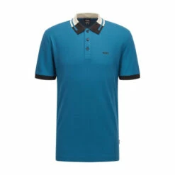 BOSS Blue Parlay Polo Shirt -BOSS Shop unnamed file 1296