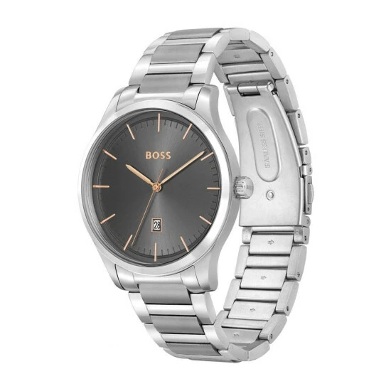 BOSS Gents Silver Tone Reason 124 Watch 4 BOSS Gents Silver Tone Reason 124 Watch - Image 2
