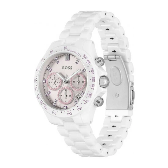 BOSS Ladies Novia Ceramic Novia White Watch 4 BOSS Ladies Novia Ceramic Novia White Watch - Image 2