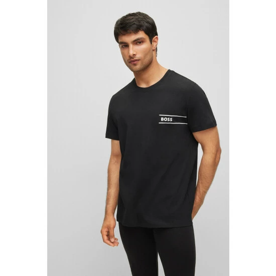 BOSS Short Sleeve Logo T-Shirt Black 3 BOSS Short Sleeve Logo T-Shirt Black