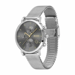 Alternative view of BOSS Gents Silver Tone Integrity Watch