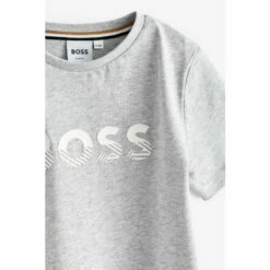 BOSS Short Sleeved Logo T-Shirt Navy -BOSS Shop unnamed file 166