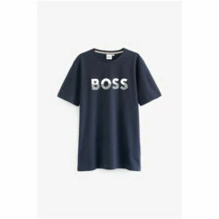 BOSS Short Sleeved Logo T-Shirt Navy -BOSS Shop unnamed file 168