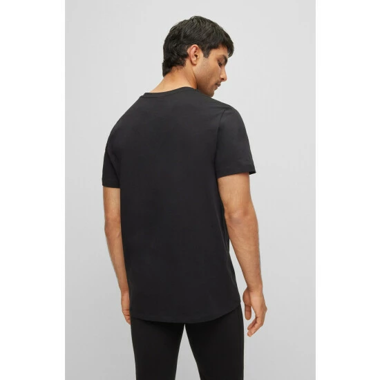 BOSS Short Sleeve Logo T-Shirt Black 5 BOSS Short Sleeve Logo T-Shirt Black - Image 3