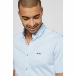 BOSS BIADIA Blue Shirt -BOSS Shop unnamed file 1801