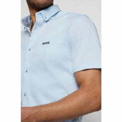 BOSS BIADIA Blue Shirt -BOSS Shop unnamed file 1802