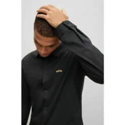 BOSS Brycen Black Shirt -BOSS Shop unnamed file 1892