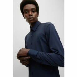BOSS Slim Fit Blue Dress Shirt -BOSS Shop unnamed file 1954