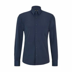 BOSS Slim Fit Blue Dress Shirt -BOSS Shop unnamed file 1956