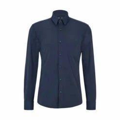 BOSS Slim Fit Blue Dress Shirt -BOSS Shop unnamed file 1957