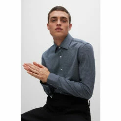 BOSS Slim Fit Blue Formal Shirt -BOSS Shop unnamed file 1975