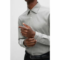 BOSS Slim Fit Grey Formal Shirt -BOSS Shop unnamed file 2010