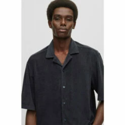 BOSS Mens Blue Lars Shirt -BOSS Shop unnamed file 2018