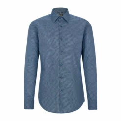 BOSS Slim Fit Blue Formal Shirt -BOSS Shop unnamed file 2040