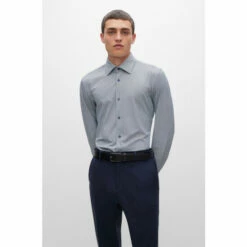 BOSS Slim Fit Blue Dress Shirt