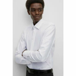 BOSS Slim Fit White Dress Shirt -BOSS Shop unnamed file 2109