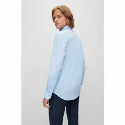 BOSS Regular Fit Blue Formal Shirt -BOSS Shop unnamed file 2127