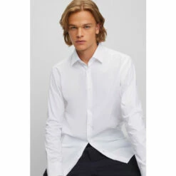 BOSS Regular Fit White Formal Shirt -BOSS Shop unnamed file 2135