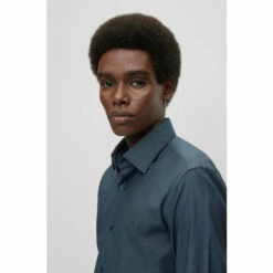 BOSS Slim Fit Blue Dress Shirt -BOSS Shop unnamed file 2141