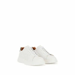 BOSS White Bulton Trainers -BOSS Shop unnamed file 2330