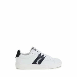 BOSS White Logo Trainers