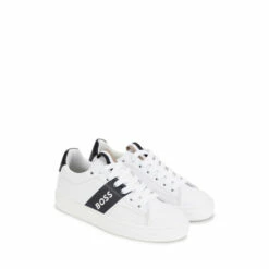 BOSS White Logo Trainers -BOSS Shop unnamed file 2351