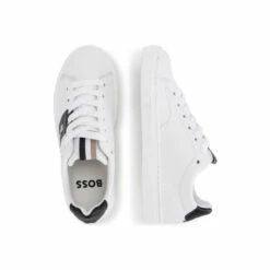 BOSS White Logo Trainers -BOSS Shop unnamed file 2355