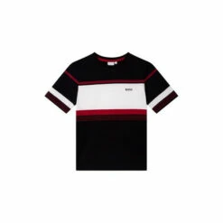 BOSS Short Sleeved Striped Logo T-Shirt White -BOSS Shop unnamed file 236