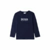 BOSS Navy Blue Long Sleeved T-Shirt